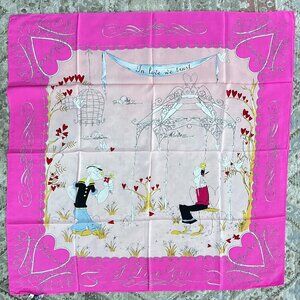 MOSCHINO In Love We Trust Silk Scarf